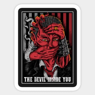 the devil rule Sticker